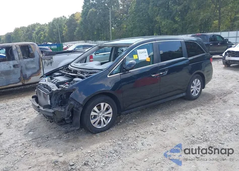 2014 Honda Odyssey Ex z USA, uszkodzony, nr VIN 5FNRL5H45EB018781